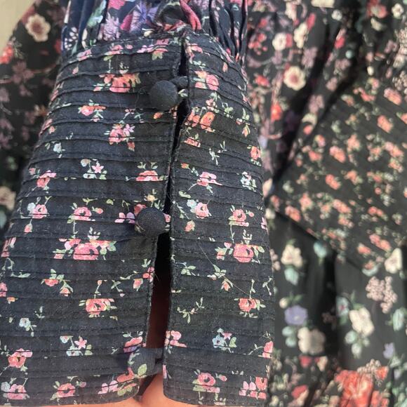 Love Shack Fancy Paris Ruffled Floral Mini Dress SZ 4 - Picture 11 of 16